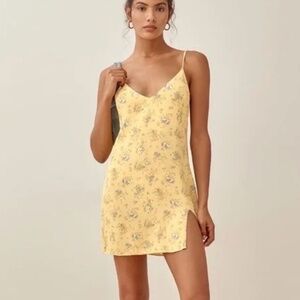 Reformation - Yellow floral mini - M
